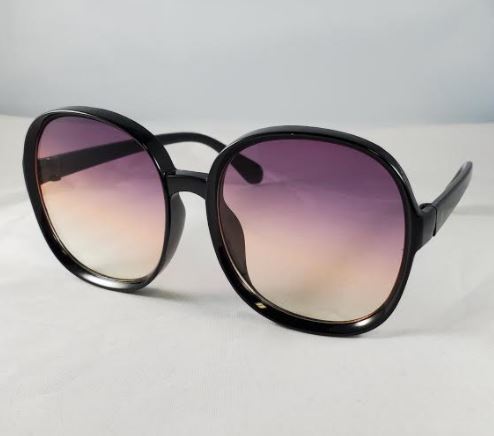 S442 Black Frame Fade Lens Fashion Sunglasses - Iris Fashion Jewelry