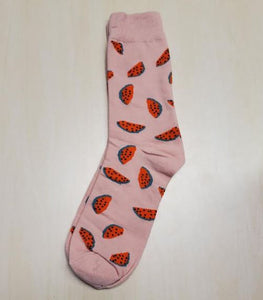 SF1096 Pale Pink Watermelon Socks - Iris Fashion Jewelry