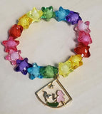 L239 Multi Color Star Beads Mermaid Bracelet - Iris Fashion Jewelry