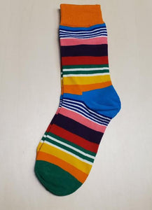 SF1083 Multi Color Stripes Socks - Iris Fashion Jewelry