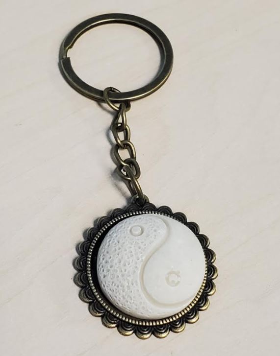 K12 Gold Yin Yang Keychain - Iris Fashion Jewelry