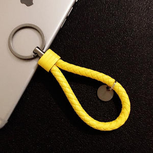 K36 Yellow Leather Keychain - Iris Fashion Jewelry
