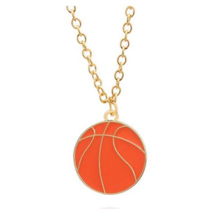 L501 Gold Basketball Necklace - Iris Fashion Jewelry