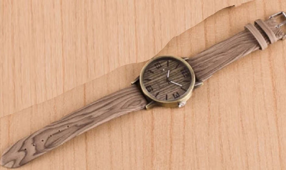 W457 Woodgrain Quartz Watch - Iris Fashion Jewelry