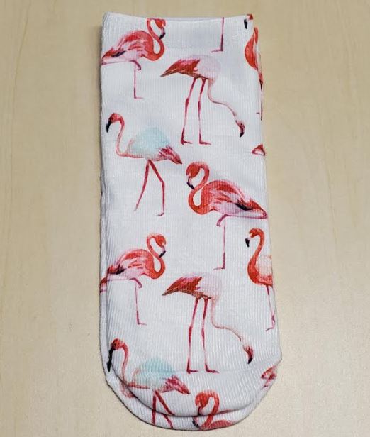 SF1016 White Flamingo Socks - Iris Fashion Jewelry