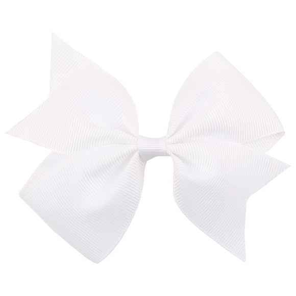 H85 Small White Bow Hair Clip - Iris Fashion Jewelry