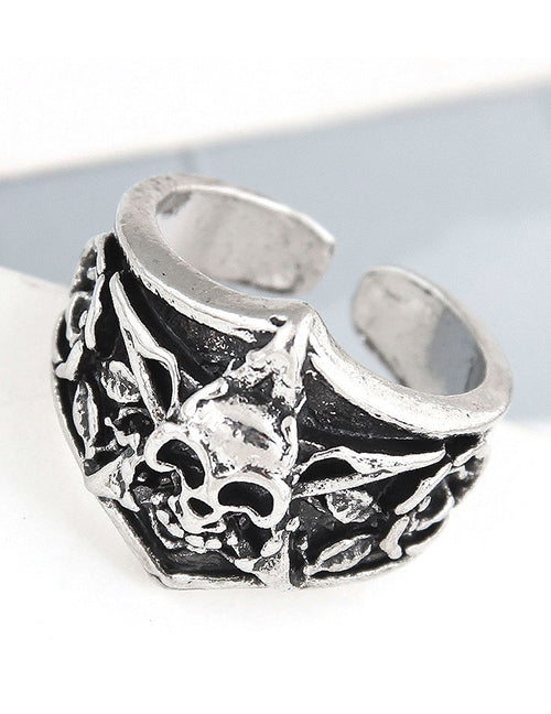 TR15 Silver Star Skull Design Toe Ring - Iris Fashion Jewelry