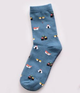 SF860 Pale Blue Sushi Socks - Iris Fashion Jewelry