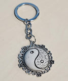 K11 Silver Yin Yang Keychain - Iris Fashion Jewelry