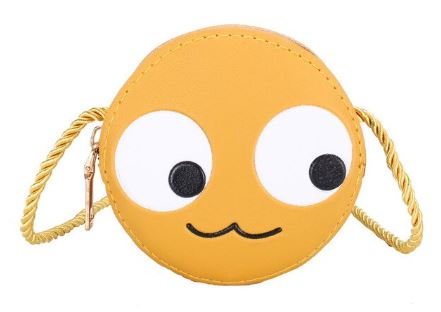 L451 Cute Yellow Smiley Face Leather Coin Purse - Iris Fashion Jewelry