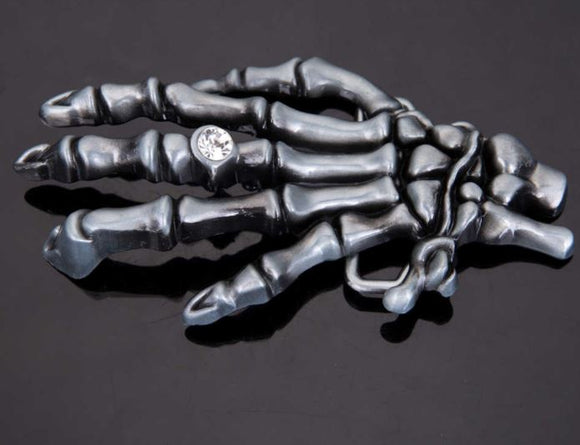 BU88 Skeleton Hand Belt Buckle - Iris Fashion Jewelry