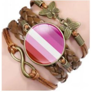 B1000 Shades of Pink Butterfly Infinity Leather Layered Bracelet - Iris Fashion Jewelry