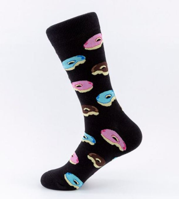 SF1134 Black Iced Donut Socks - Iris Fashion Jewelry