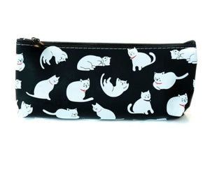 G84 Black White Kitty Cat Pencil Case - Iris Fashion Jewelry