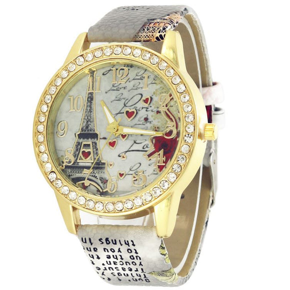 W482 Gray Paris Collection Quartz Watch - Iris Fashion Jewelry