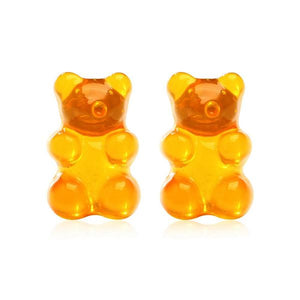 L429 Orange Gummy Bear Earrings - Iris Fashion Jewelry