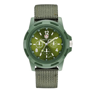 W44 Green Band Tactical Collection Quartz Watch - Iris Fashion Jewelry
