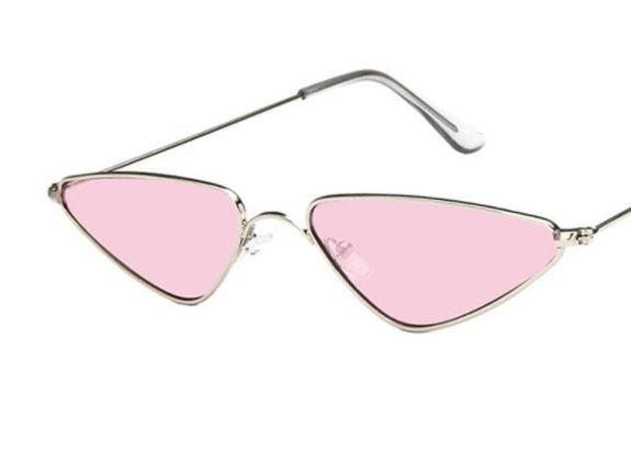 S423 Silver Metal Frame Pink Lens Fashion Sunglasses - Iris Fashion Jewelry