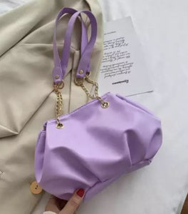 PB175 Lilac Gold Chain Purse - Iris Fashion Jewelry