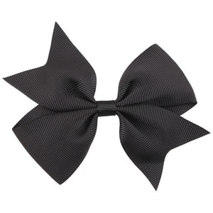 H818 Small Black Bow Hair Clip - Iris Fashion Jewelry