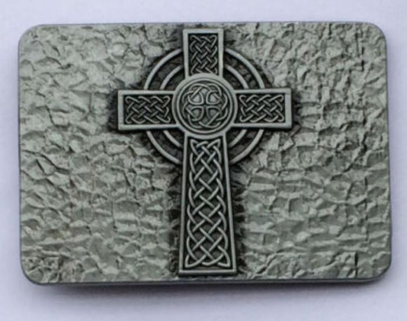 BU158 Celtic Cross Belt Buckle - Iris Fashion Jewelry