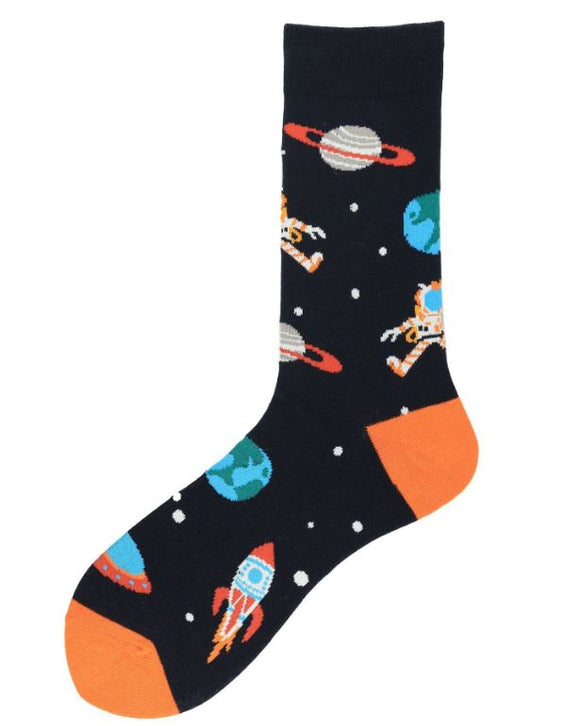 SF476 Black Outer Space Socks - Iris Fashion Jewelry