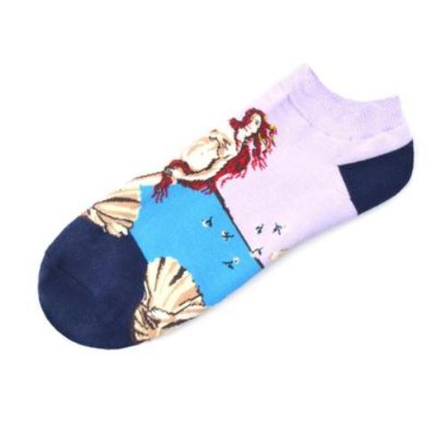 SF861 Lavender Art Low Cut Socks - Iris Fashion Jewelry