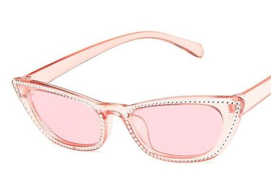 S447 Pink Frame & Lens Silver Accent Sunglasses - Iris Fashion Jewelry