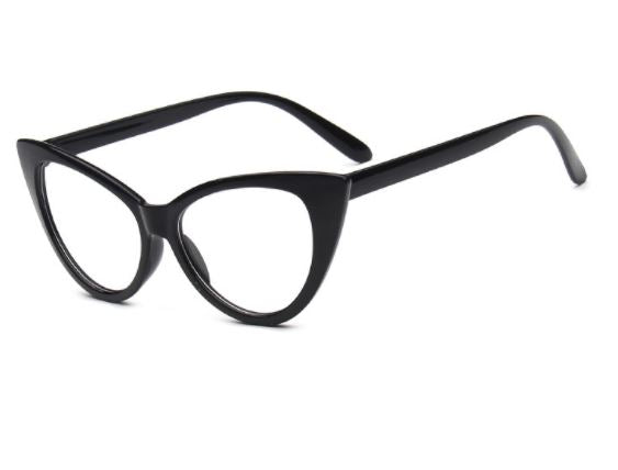 S123 Black Frame Clear Lens Fashion Sunglasses - Iris Fashion Jewelry