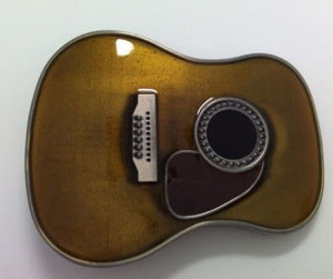 BU145 Acoustic Guitar Belt Buckle - Iris Fashion Jewelry