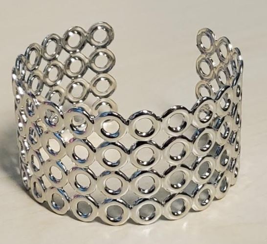 B317 Silver Cuff Bracelet - Iris Fashion Jewelry