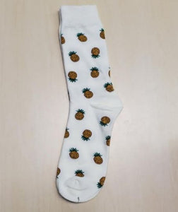 SF1232 White Pineapple Socks - Iris Fashion Jewelry