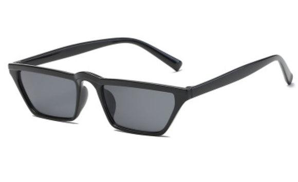 S87 Flat Black Accent Black Frame Sunglasses - Iris Fashion Jewelry