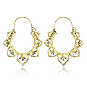 E1412 Gold Openwork Design Earrings - Iris Fashion Jewelry