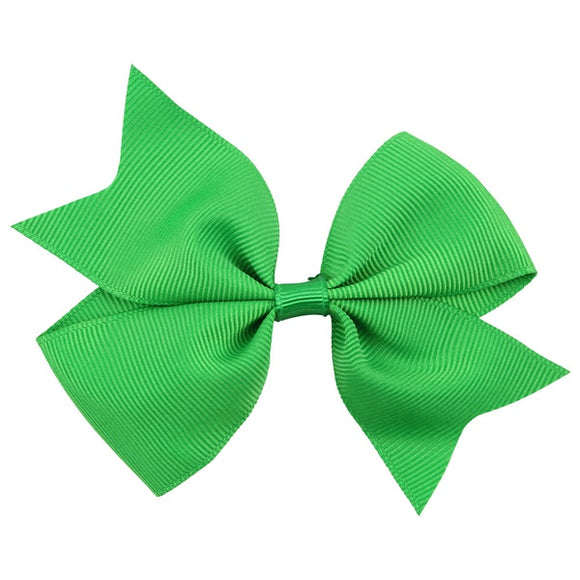 H79 Small Green Bow Hair Clip - Iris Fashion Jewelry