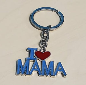 K134 I Love Mama Blue Keychain - Iris Fashion Jewelry