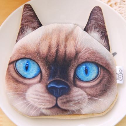 G81 Cute Blue Eyed Cat Zipper Bag - Iris Fashion Jewelry