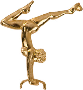 F128 Female Gymnast Tie Tack Lapel Pin - Iris Fashion Jewelry