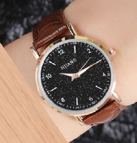 W464 Brown Glitter Crocodile Collection Quartz Watch - Iris Fashion Jewelry