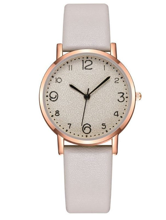 W379 Beige Trendy Quartz Watch - Iris Fashion Jewelry