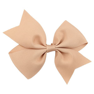 H819 Small Coffee Bow Hair Clip - Iris Fashion Jewelry