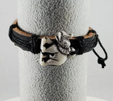 B401 Elephant Faux Bone Leather Bracelet - Iris Fashion Jewelry