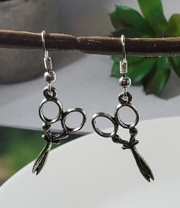 E1703 Silver Scissor Earrings - Iris Fashion Jewelry