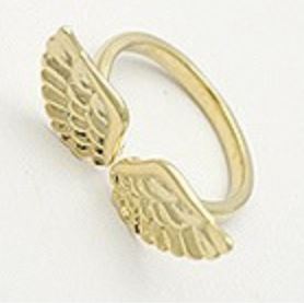 TR53 Gold Wings Toe Ring - Iris Fashion Jewelry