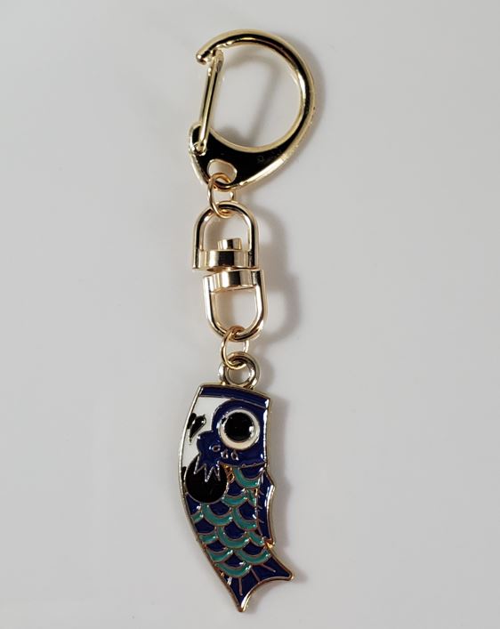 L479 Blue Fish Zipper Pull - Iris Fashion Jewelry