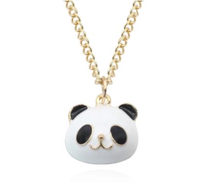 L432 Gold Panda Bear Necklace FREE EARRINGS - Iris Fashion Jewelry