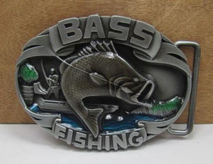BU83 Bass Fishing Belt Buckle - Iris Fashion Jewelry