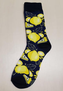 SF82 Navy Blue Lemon Pie Socks - Iris Fashion Jewelry