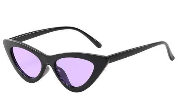 S130 Black Frame Purple Lens Fashion Sunglasses - Iris Fashion Jewelry