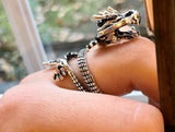 AR42 Silver Dragon Adjustable Ring - Iris Fashion Jewelry
